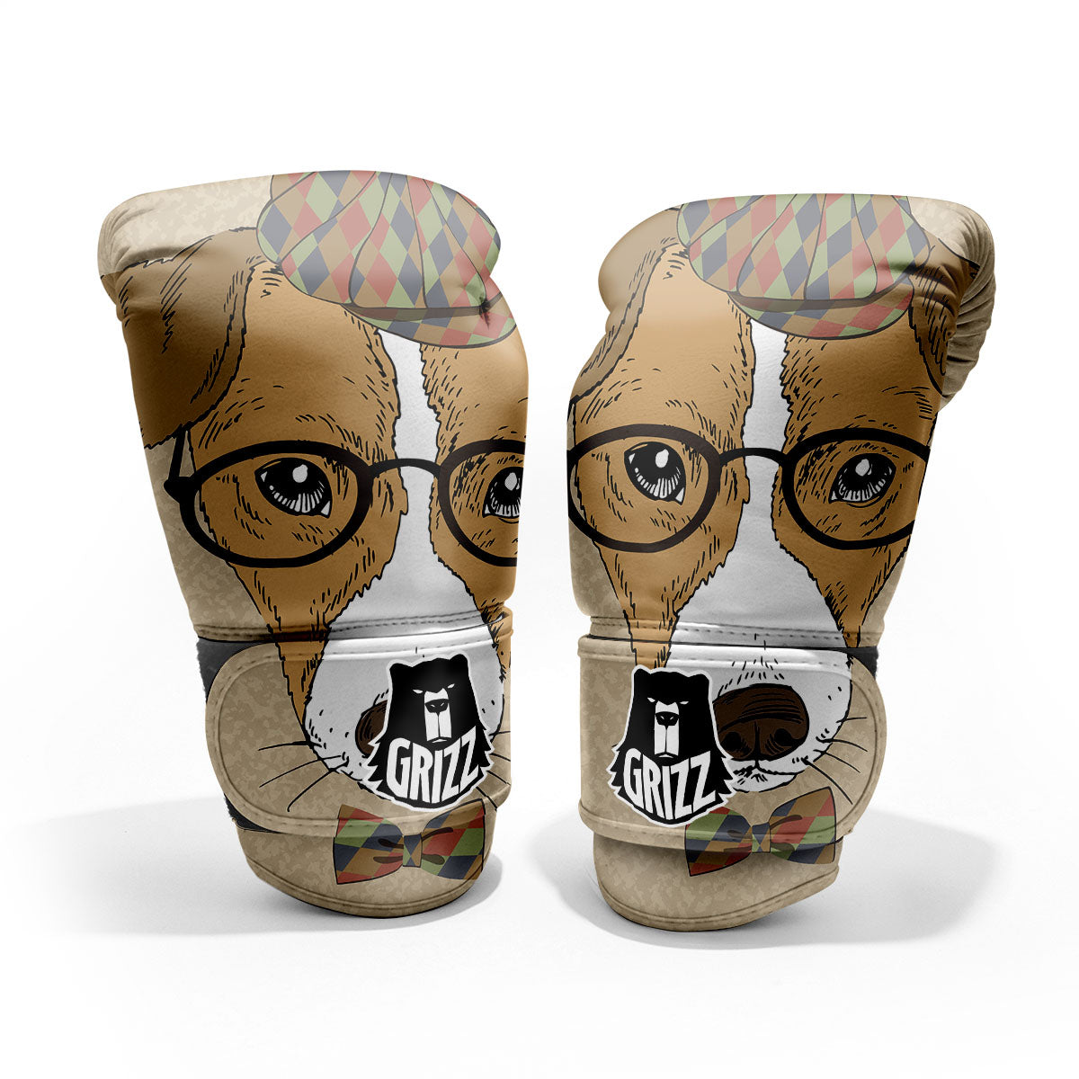 Portrait Jack Russell Terrier Print Pro Boxing Glove