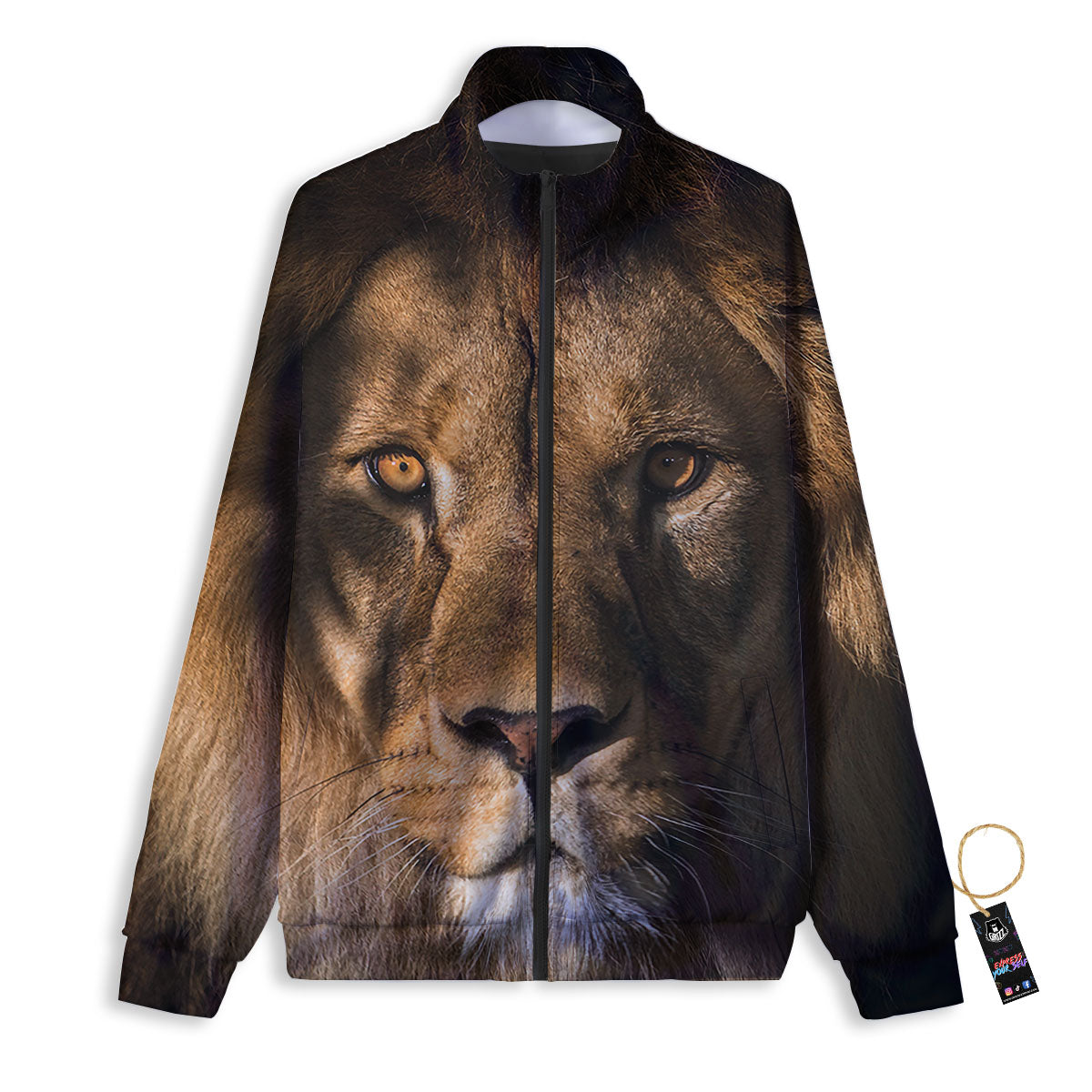Portrait Leo Print Track Jacket-grizzshop
