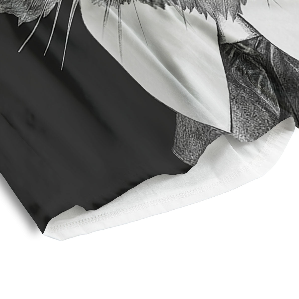 Portrait Raccoon Print Men's Athletic Shorts