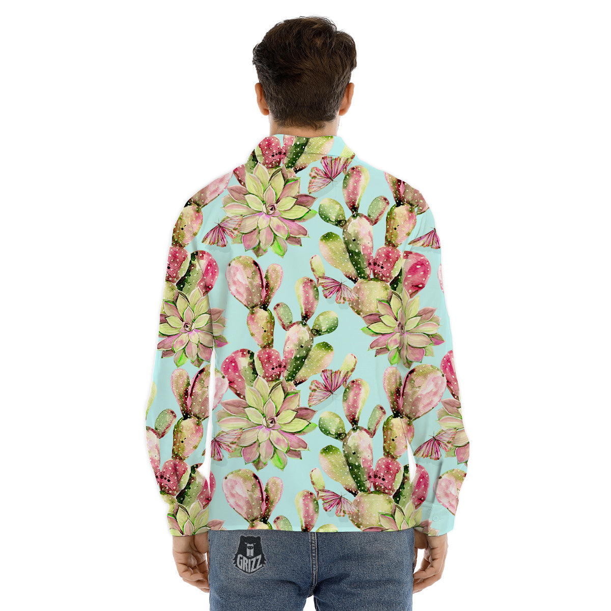 Portrait Raccoon Print Men's Dress Shirts-grizzshop