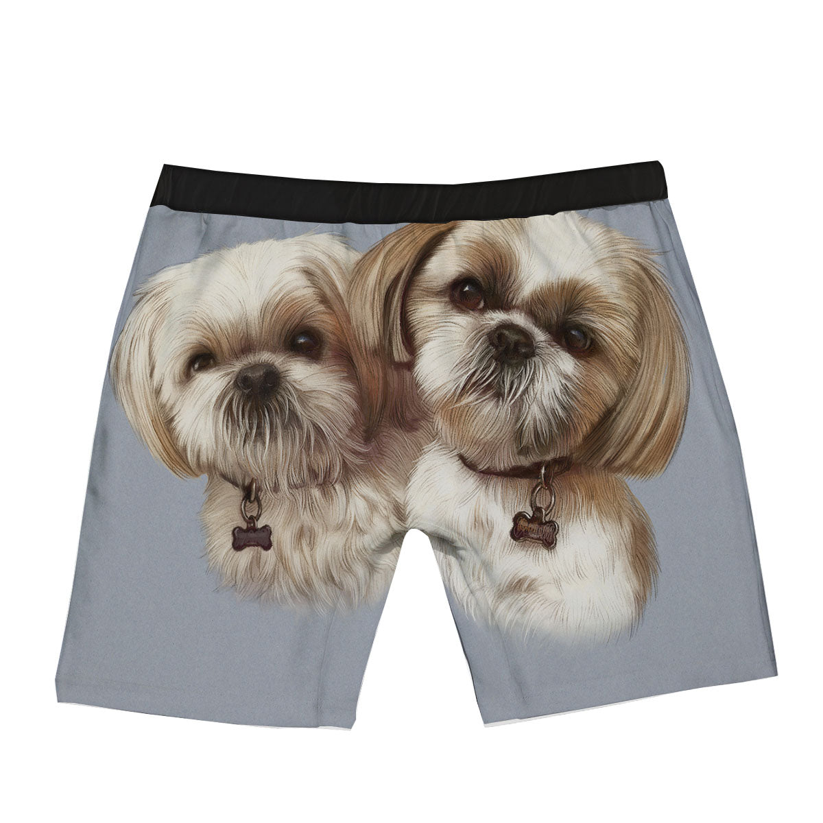 Portrait Shih Tzu Print Boxer Briefs-grizzshop