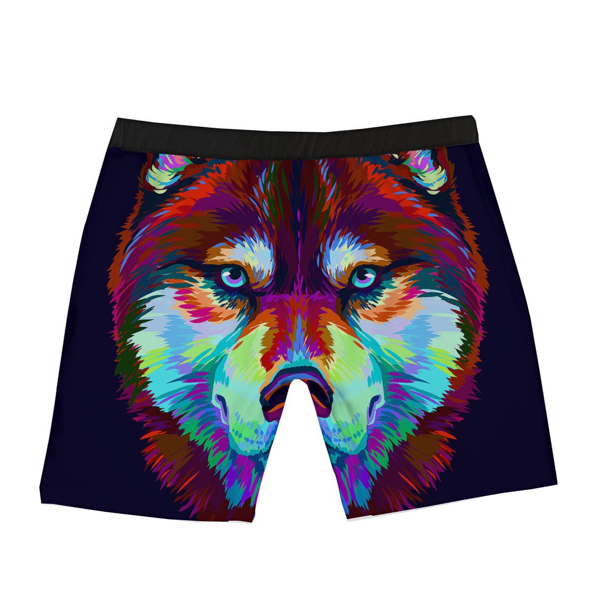 Portrait Siberian Husky Print Boxer Briefs-grizzshop