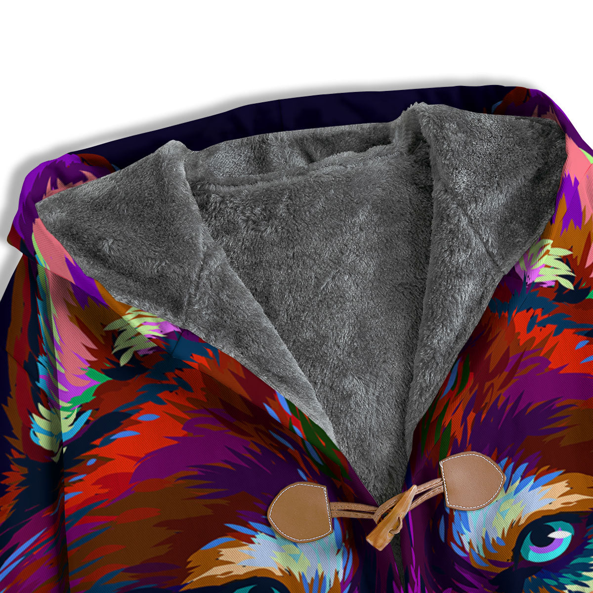 Portrait Siberian Husky Print Men's Windbreaker Jacket-grizzshop