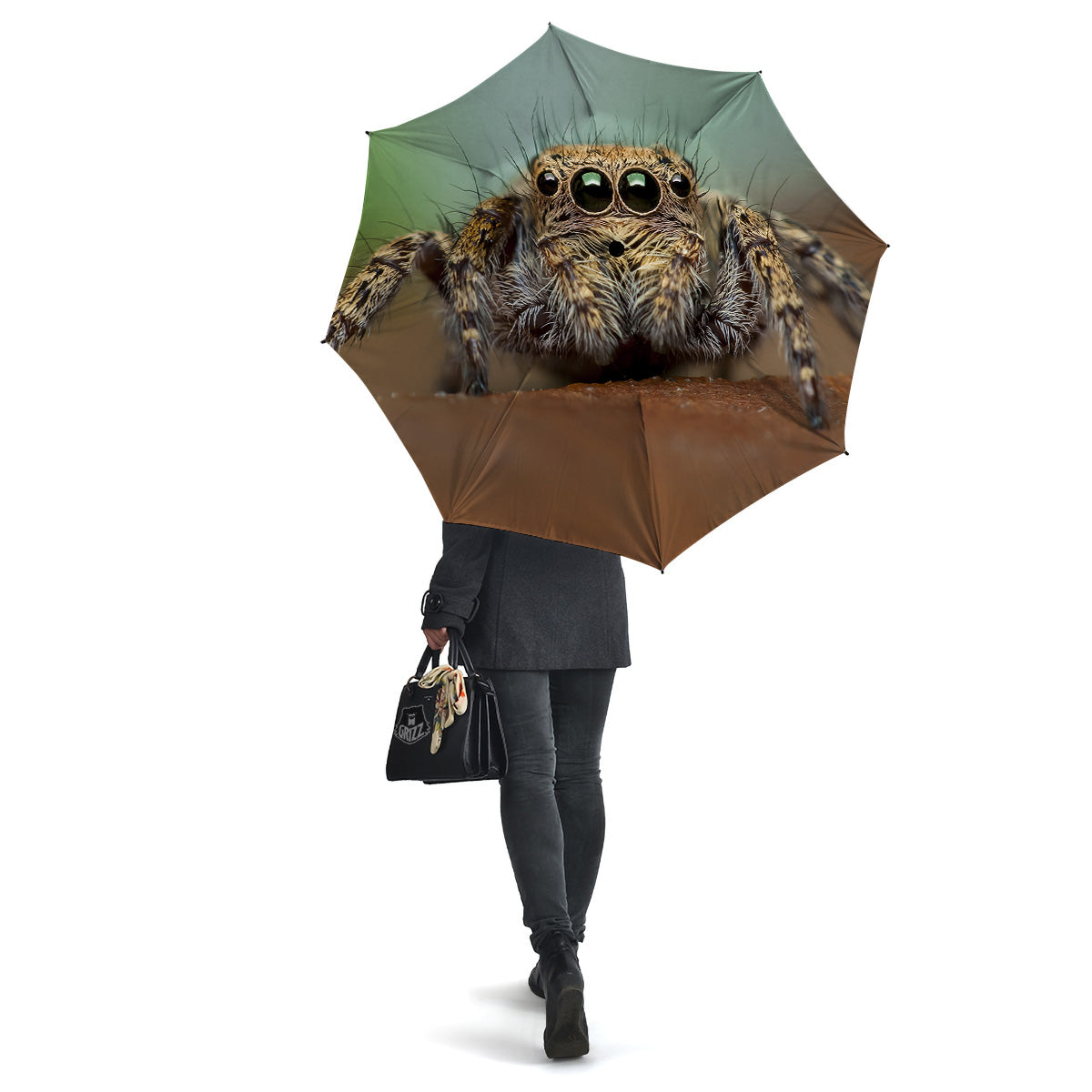 Portrait Spider Print Umbrella-grizzshop