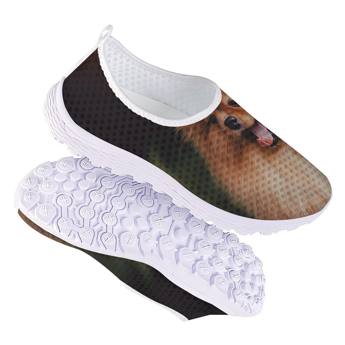 Portrait Vintage Pomeranian Nurse Shoes-grizzshop