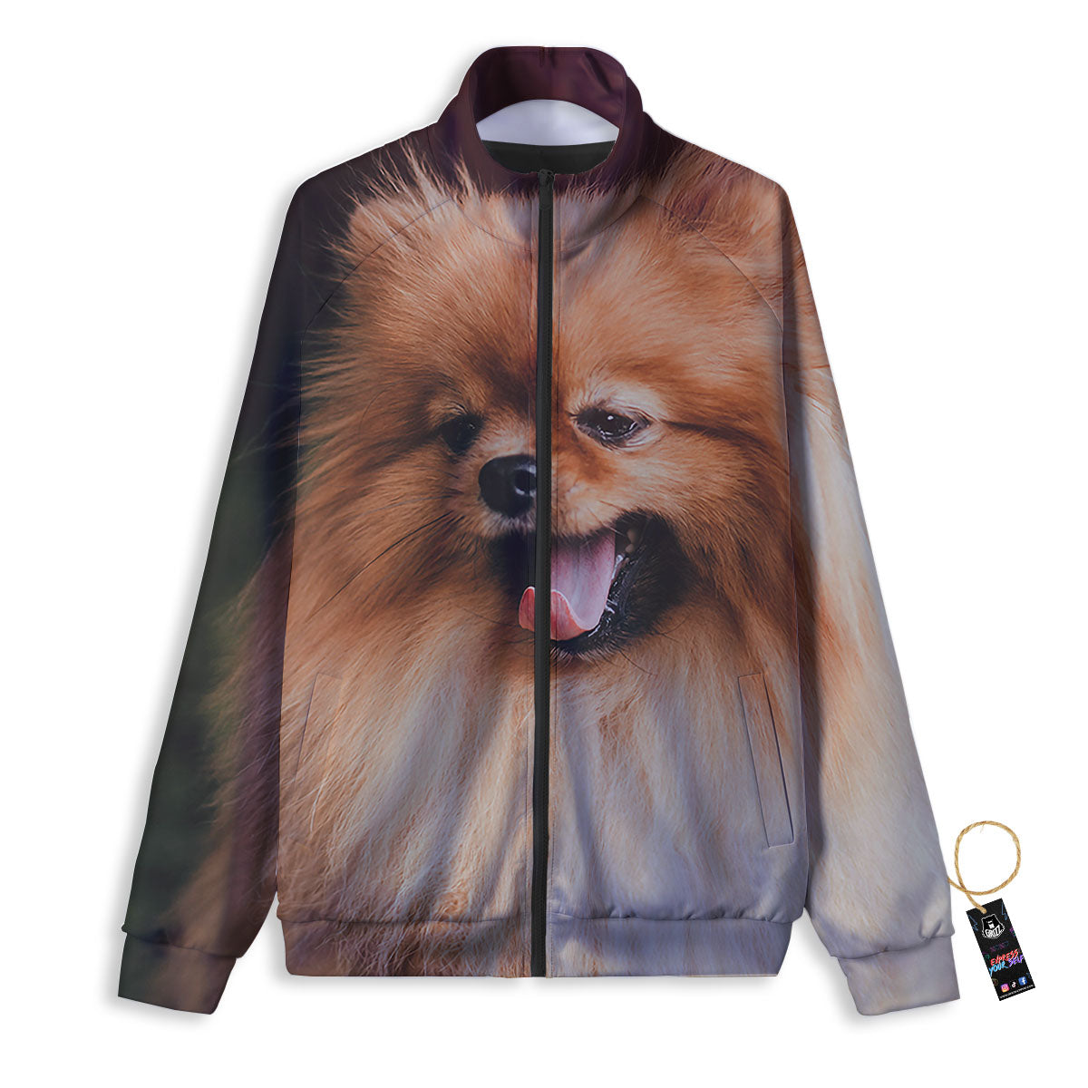Portrait Vintage Pomeranian Track Jacket-grizzshop