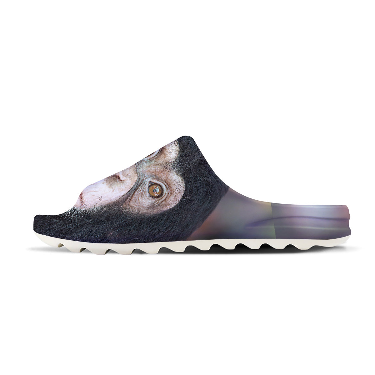 Portrait Chimpanzee Print Sandals-grizzshop