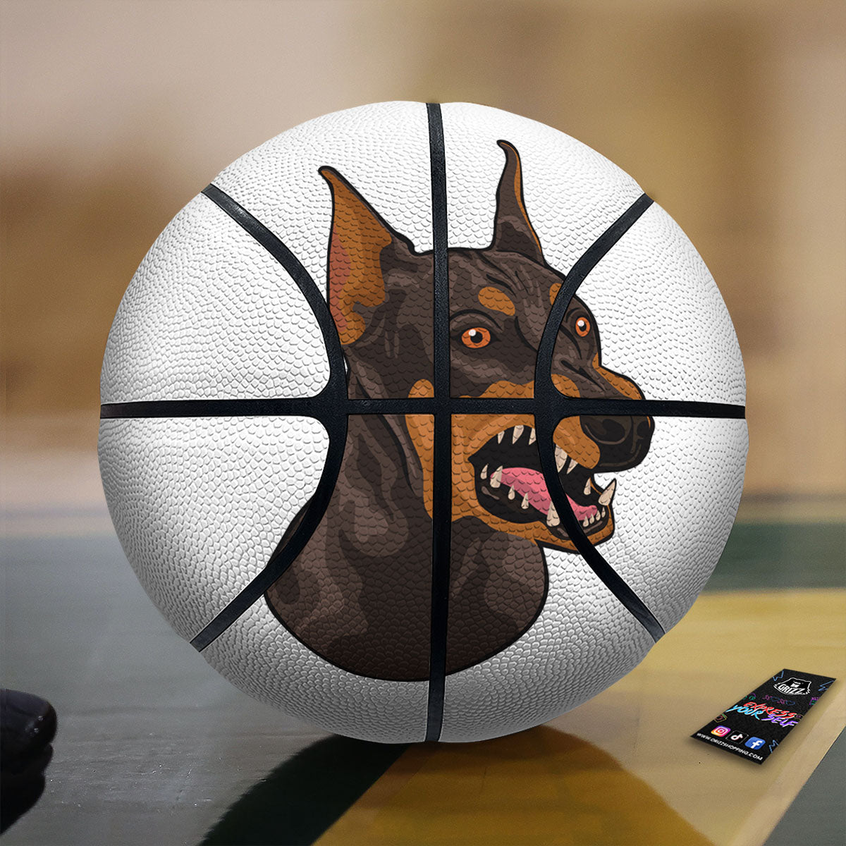 Rainbow Heart LGBT Pride Print Pattern Basketball