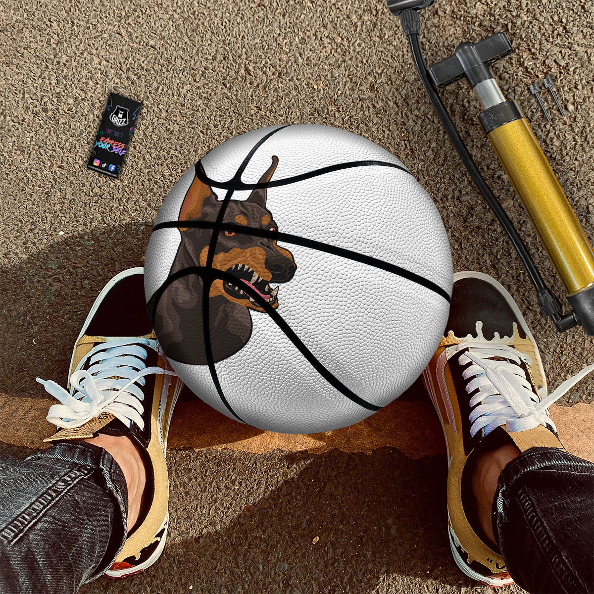 Rainbow Heart LGBT Pride Print Pattern Basketball