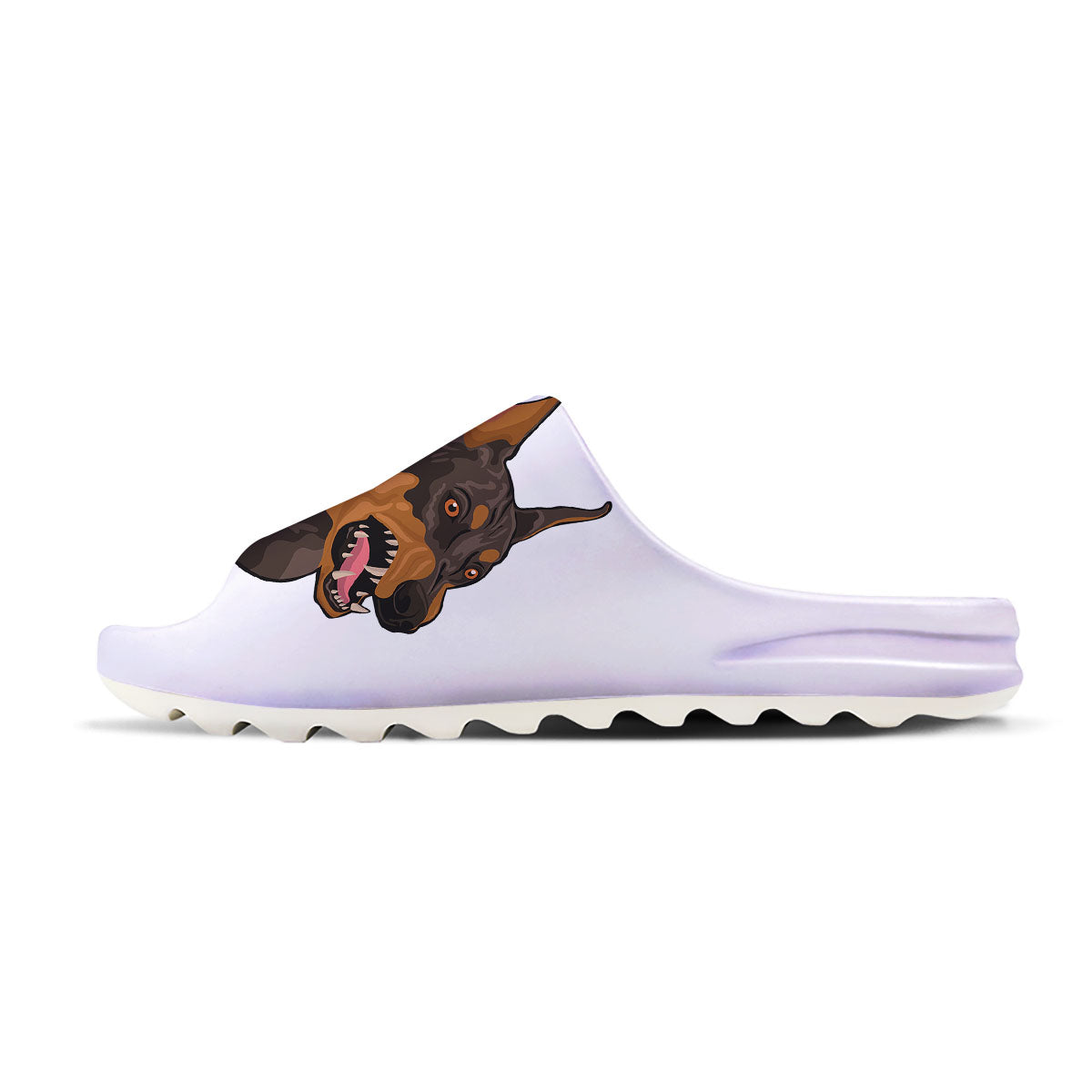 Portrait Dobermann Print Sandals-grizzshop
