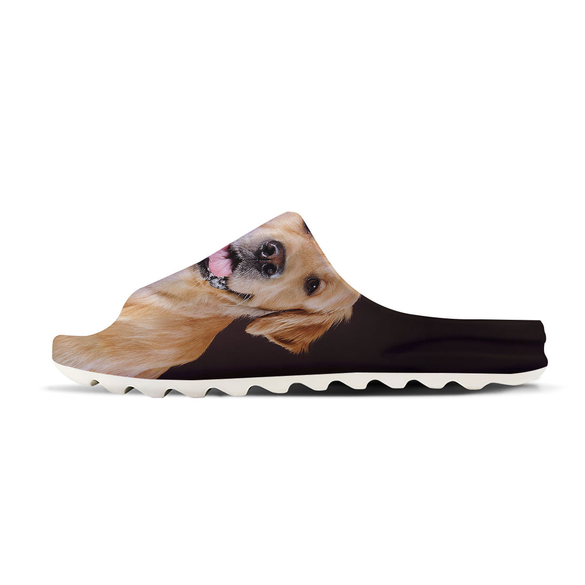 Portrait Golden Retriever Print Sandals