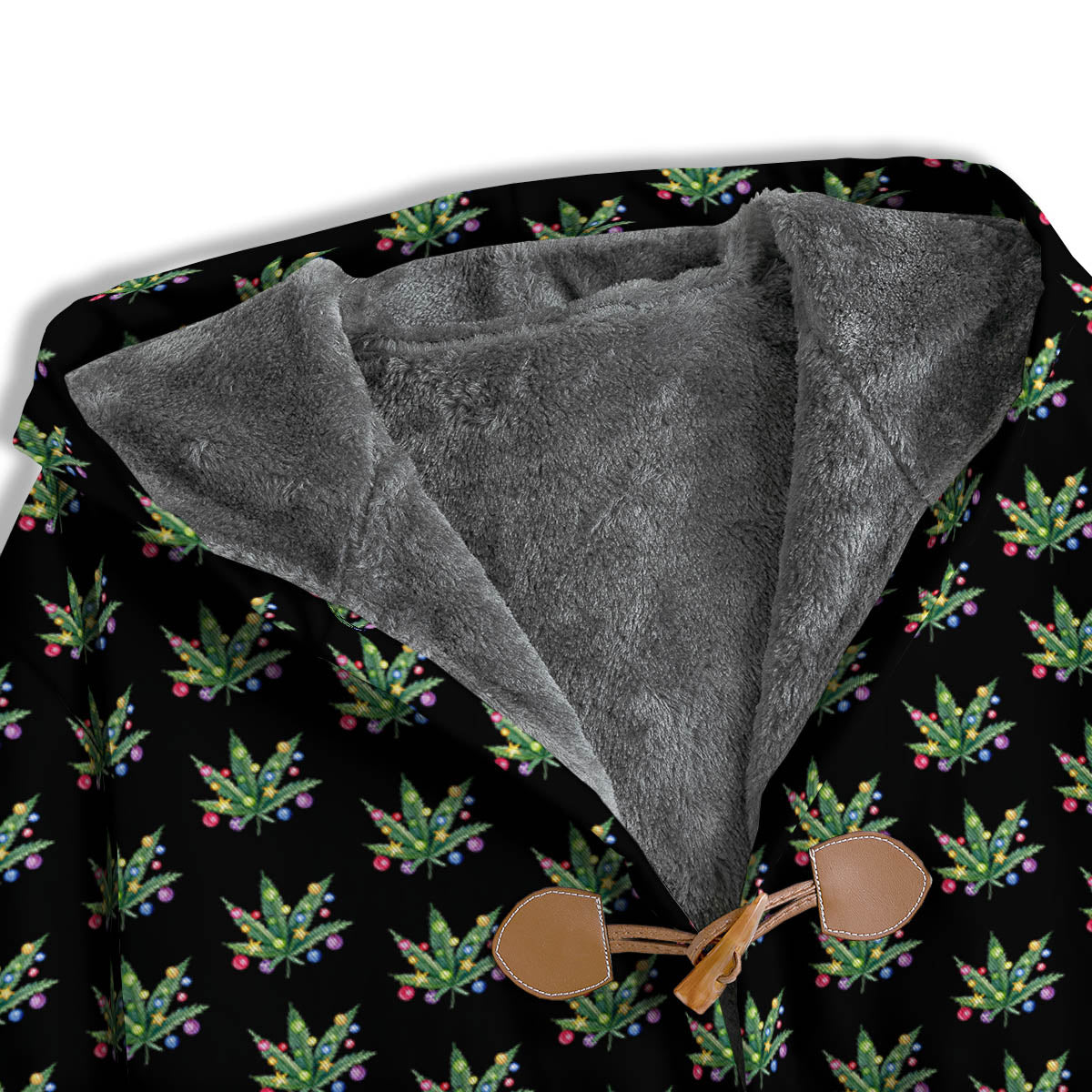 Pot Leaf Christmas Print Pattern Men's Windbreaker Jacket-grizzshop