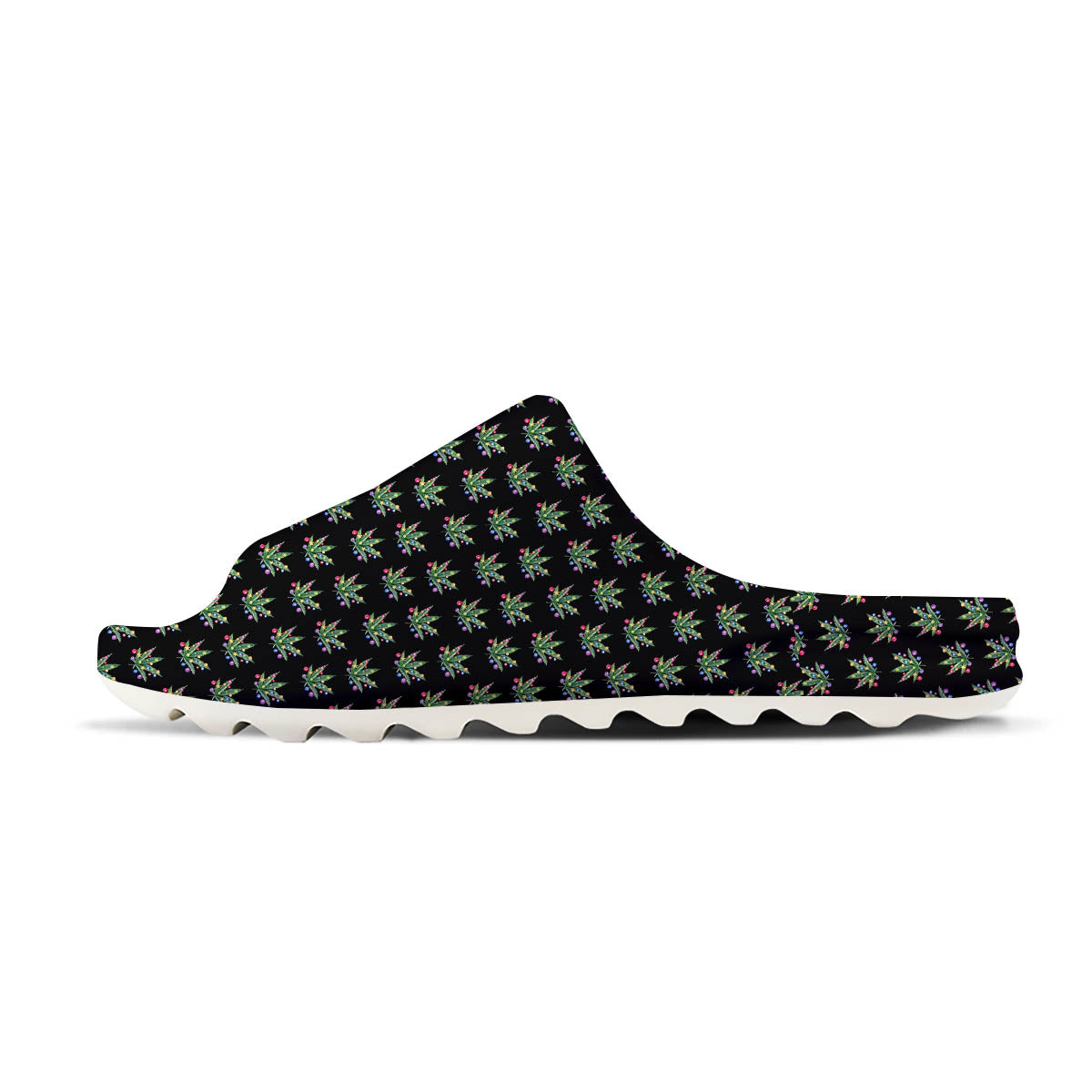 Pot Leaf Christmas Print Pattern Sandals-grizzshop