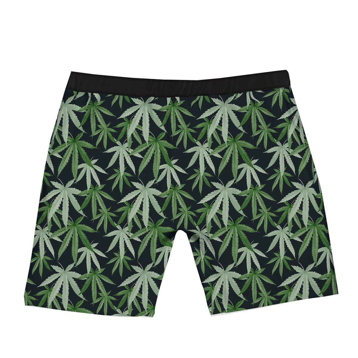 Pot Leaf Green Print Pattern Boxer Briefs-grizzshop