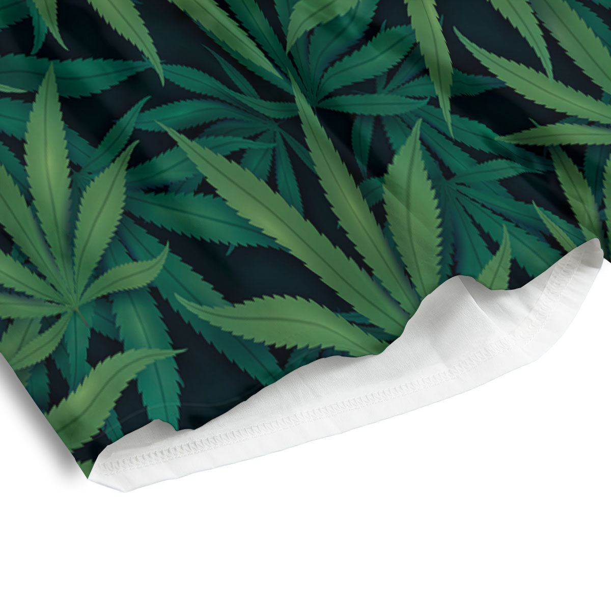 Pot Leaf Print Pattern Men's Athletic Shorts