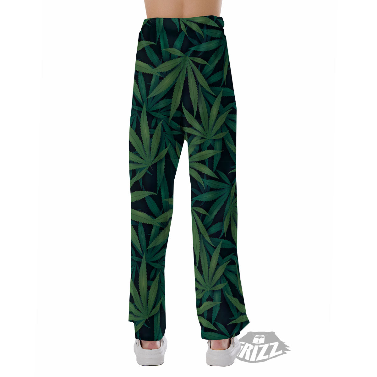 Pot Leaf Print Pattern Pajama Pants-grizzshop