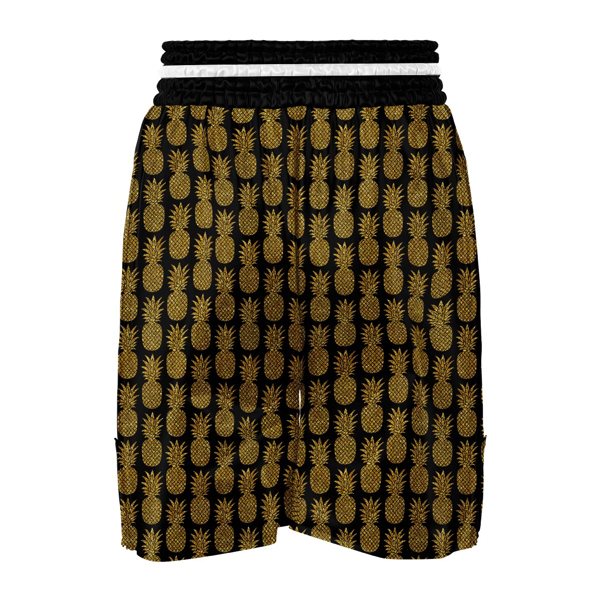 Premium Golden Pineapple Print Boxing Shorts-grizzshop