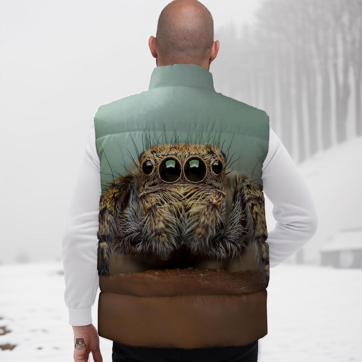 Princess Fairy Pattern Print Down Vest-grizzshop