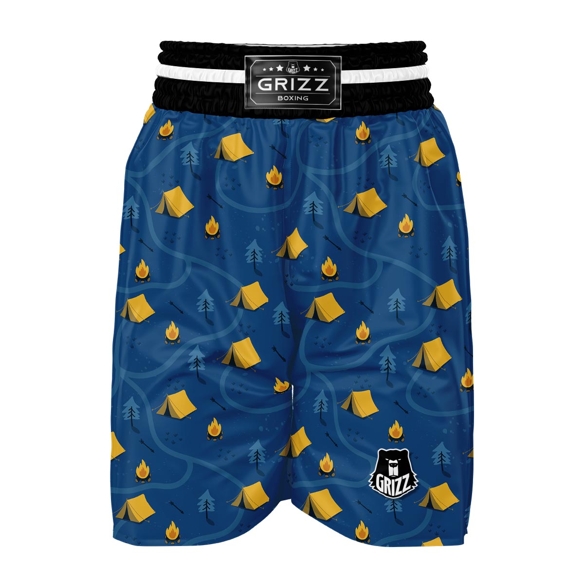 Print Camper Pattern Boxing Shorts-grizzshop