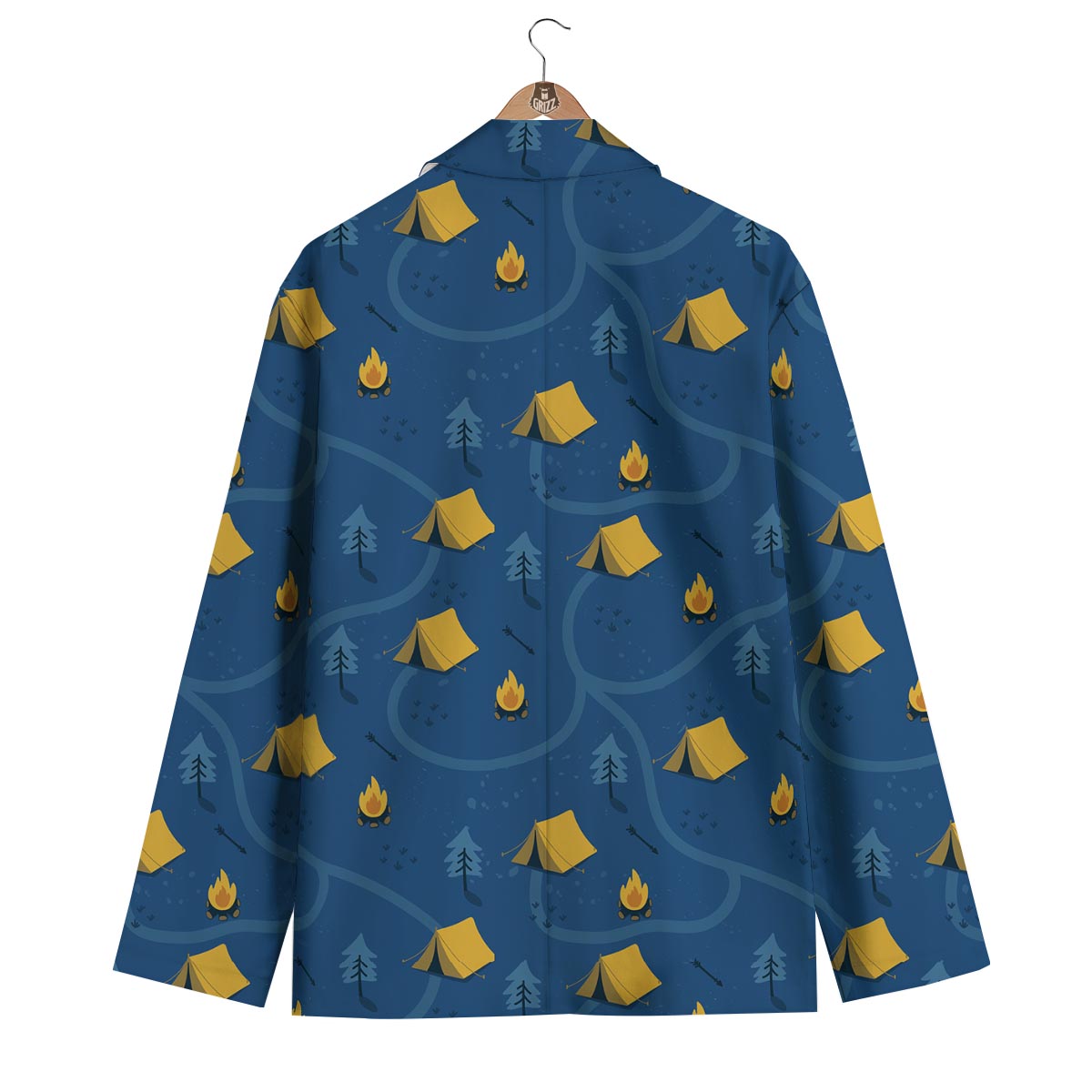 Print Camper Pattern Men's Blazer-grizzshop