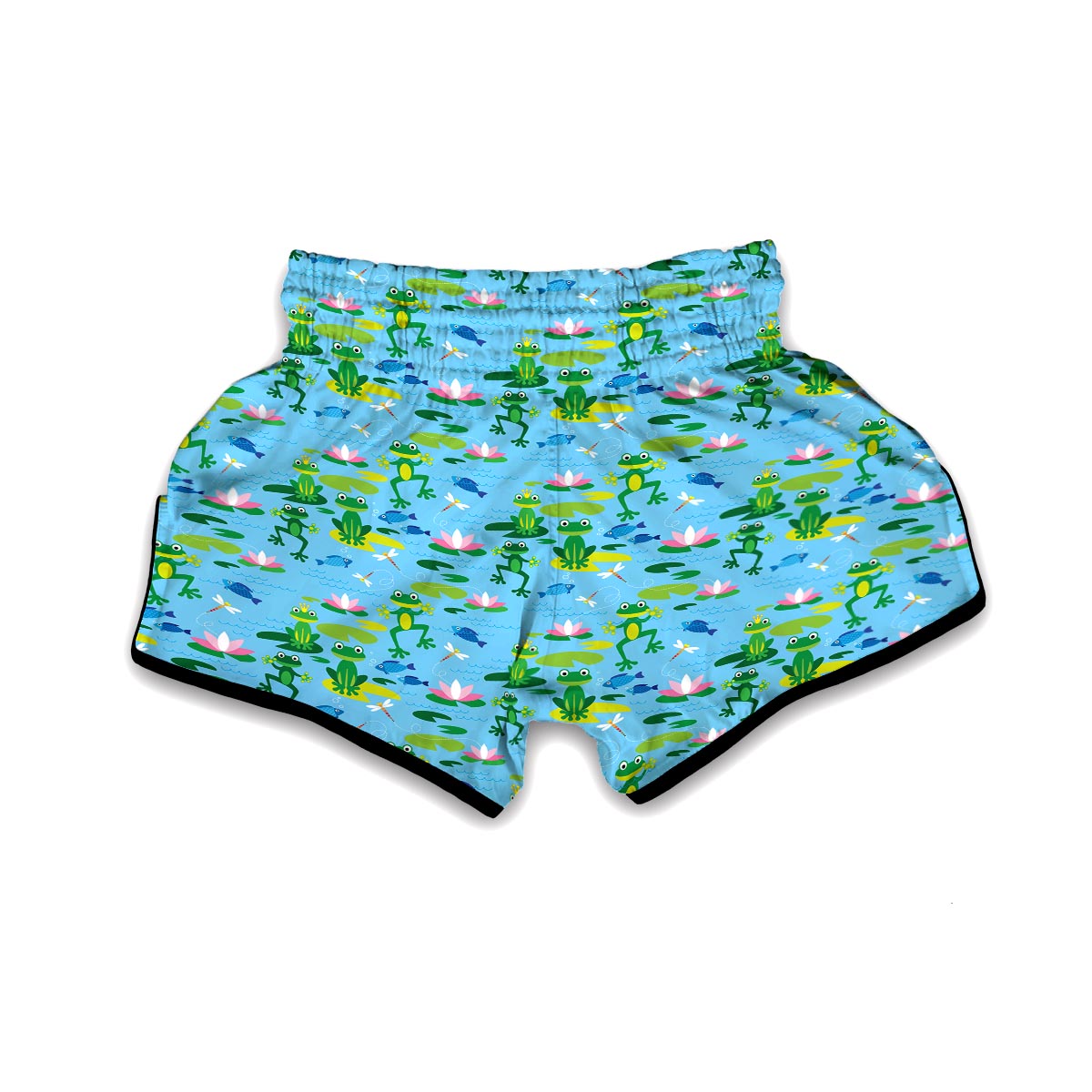 Print Pattern Frog Muay Thai Boxing Shorts-grizzshop