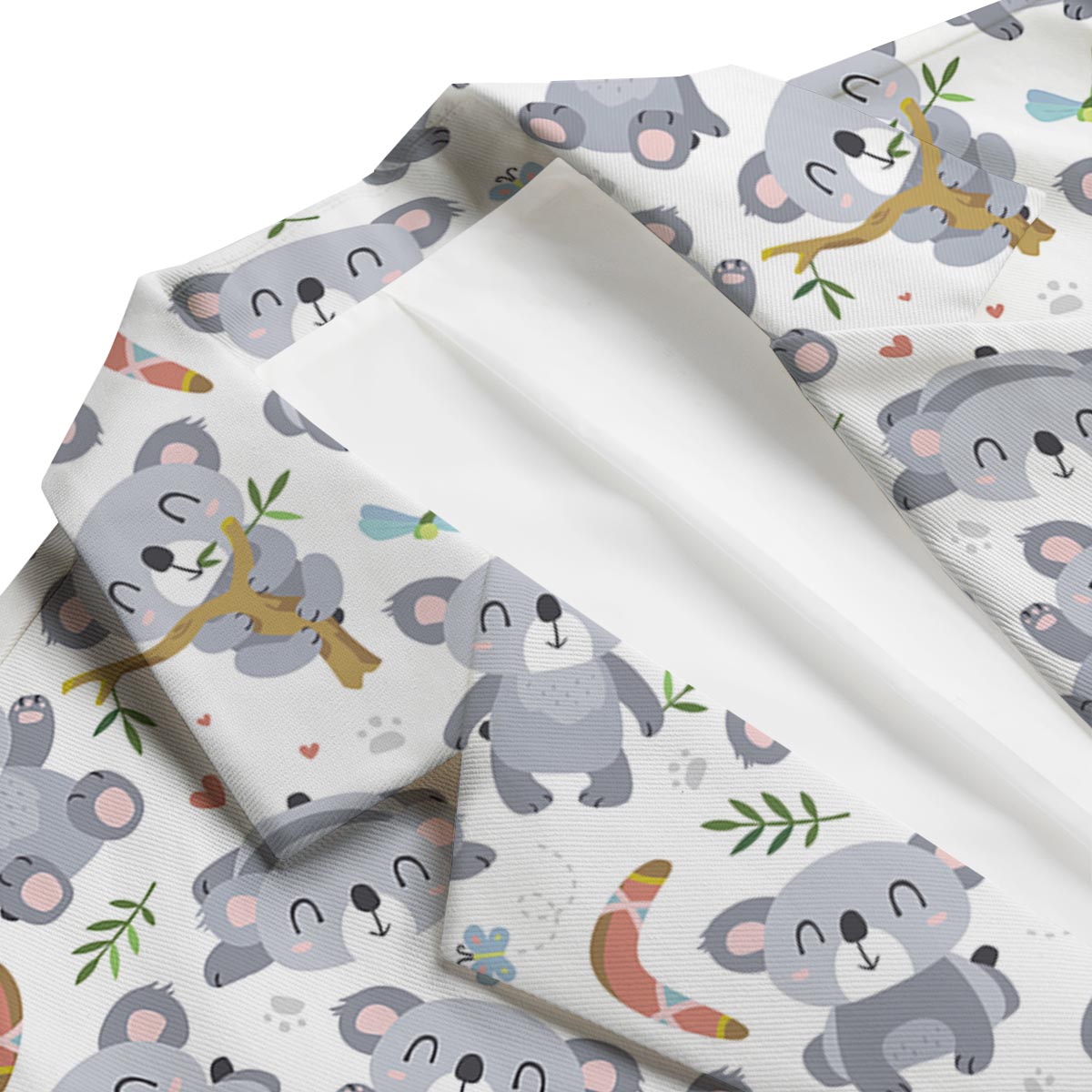 Print Pattern Koala Men's Blazer-grizzshop