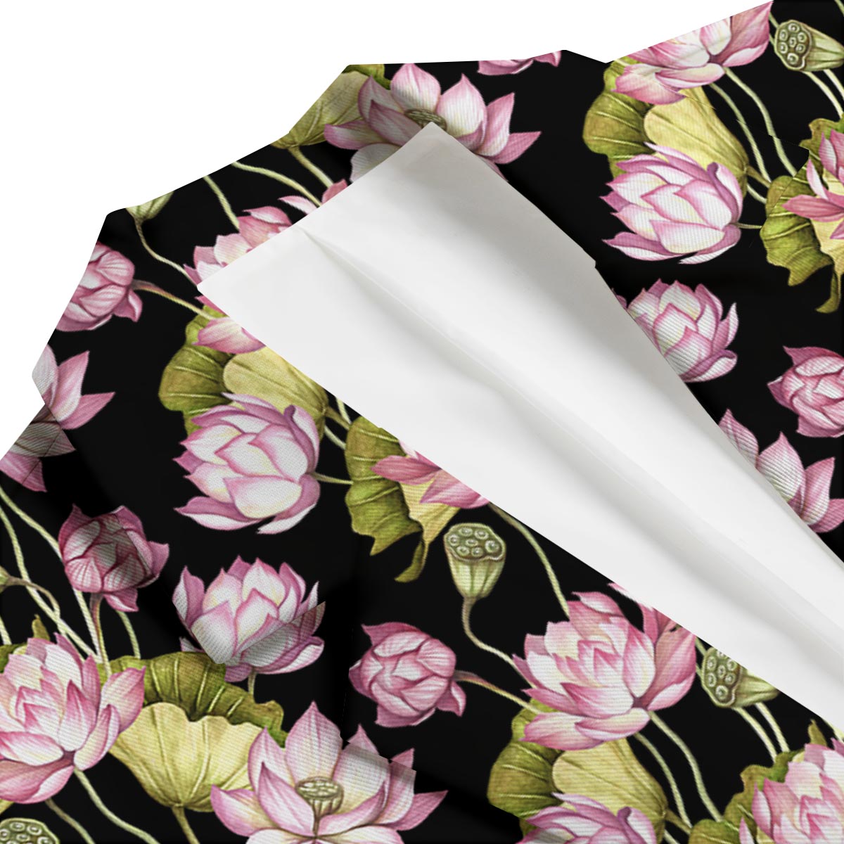 Print Pattern Lotus Men's Blazer-grizzshop