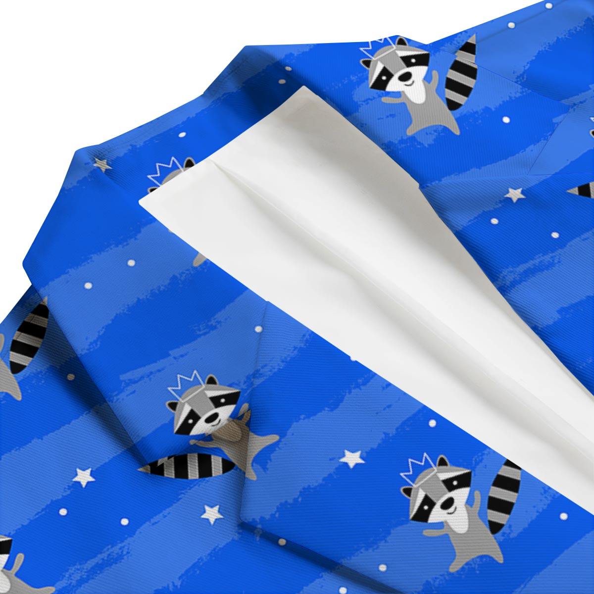Print Pattern Raccoon Men's Blazer-grizzshop