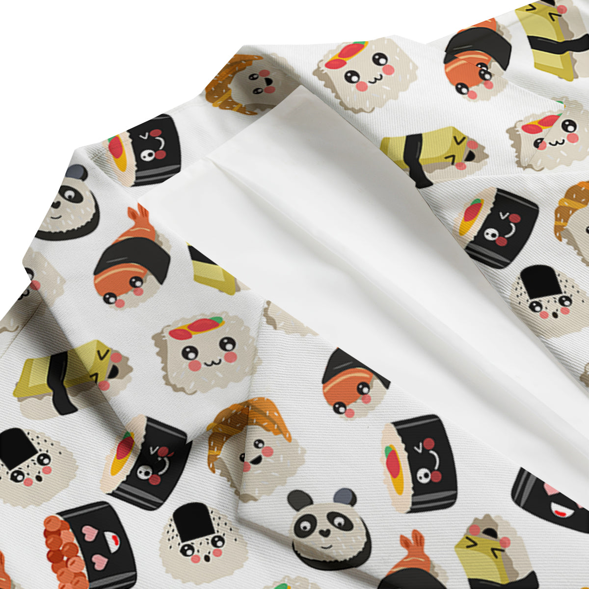 Print Pattern Sushi Men's Blazer-grizzshop