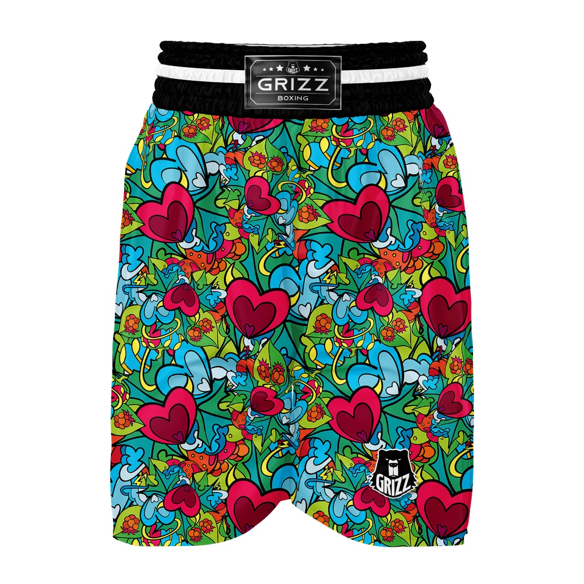 Print PatternTrippy Boxing Shorts-grizzshop