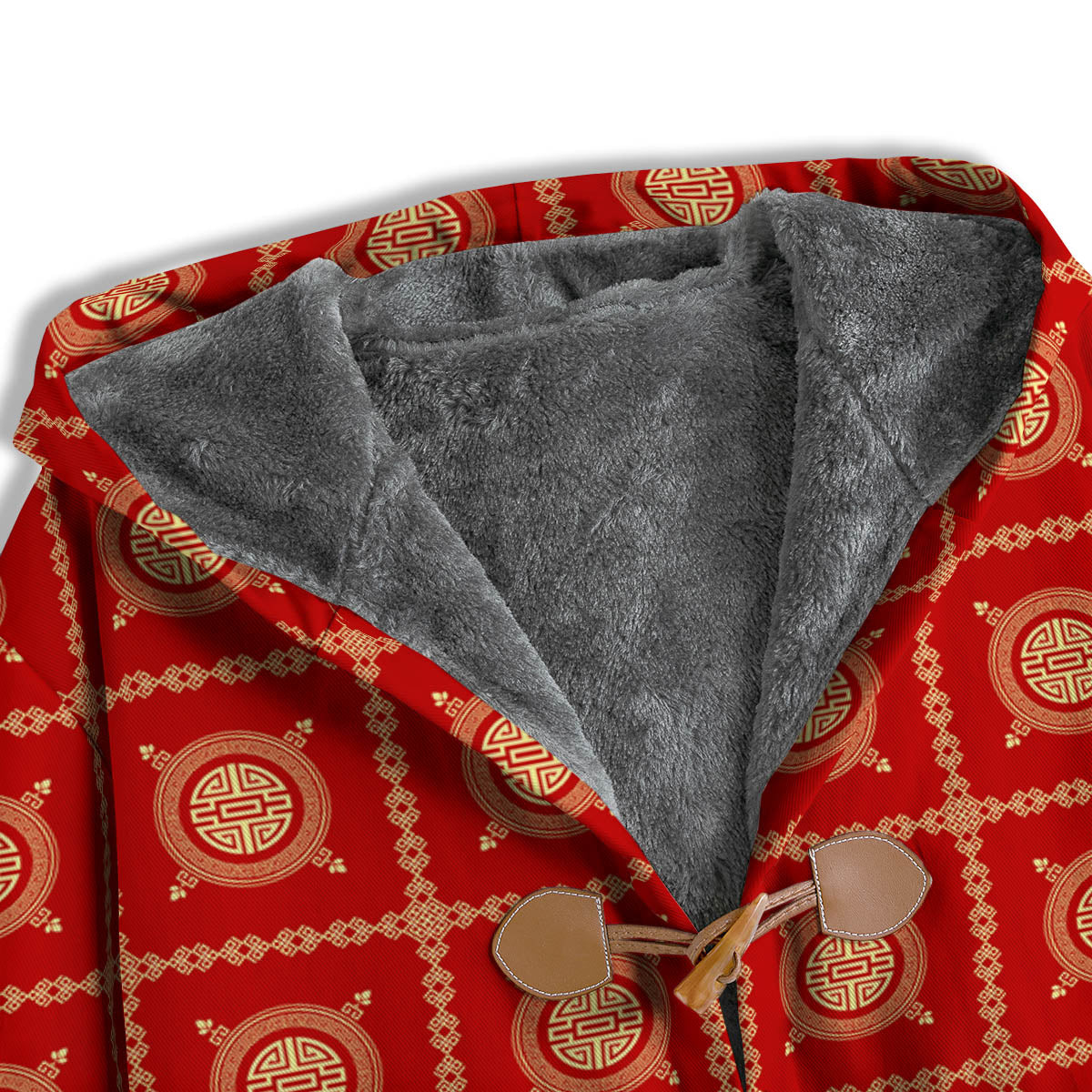 Prosperity Symbol Chinese Print Pattern Men's Windbreaker Jacket-grizzshop