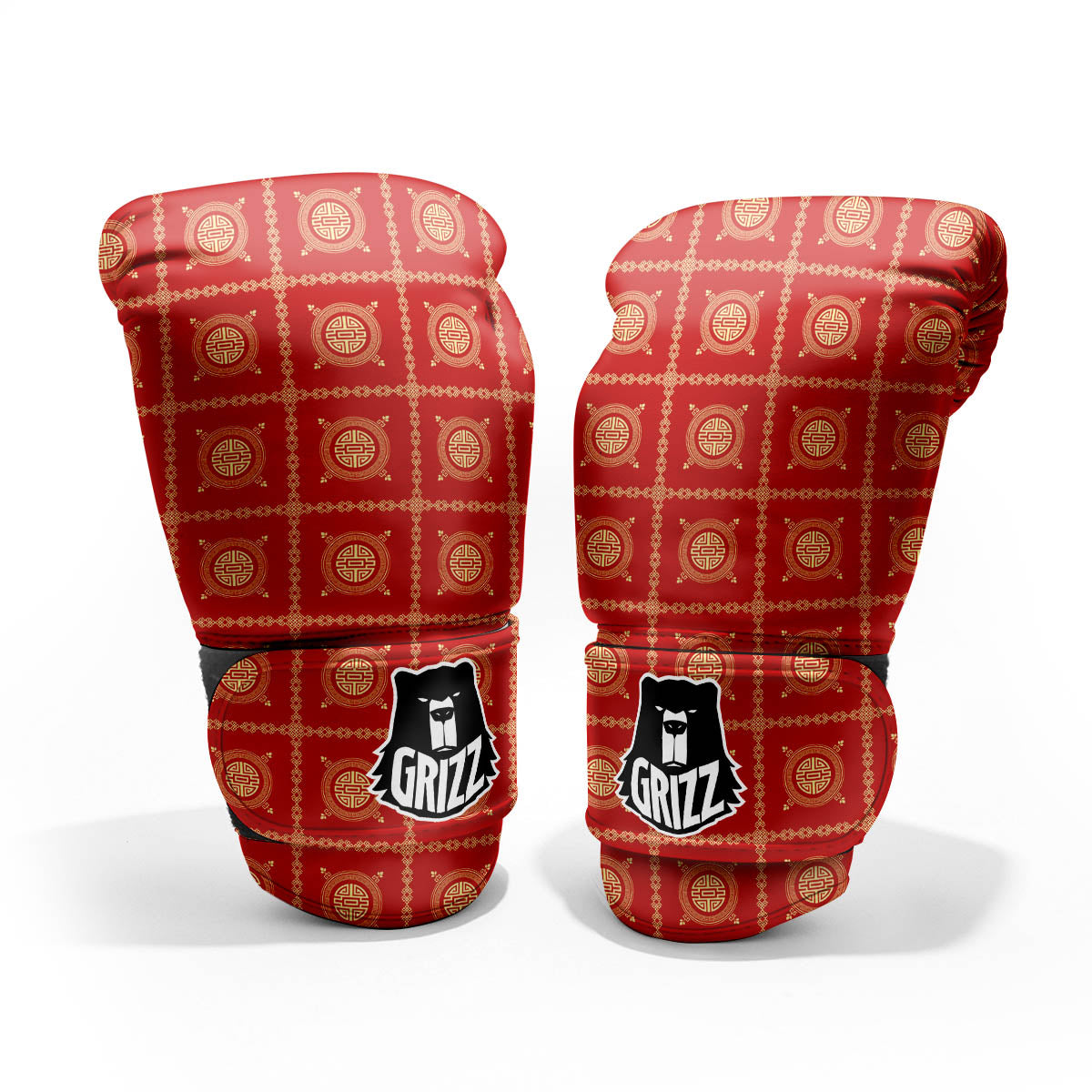 Prosperity Symbol Chinese Print Pattern Pro Boxing Glove
