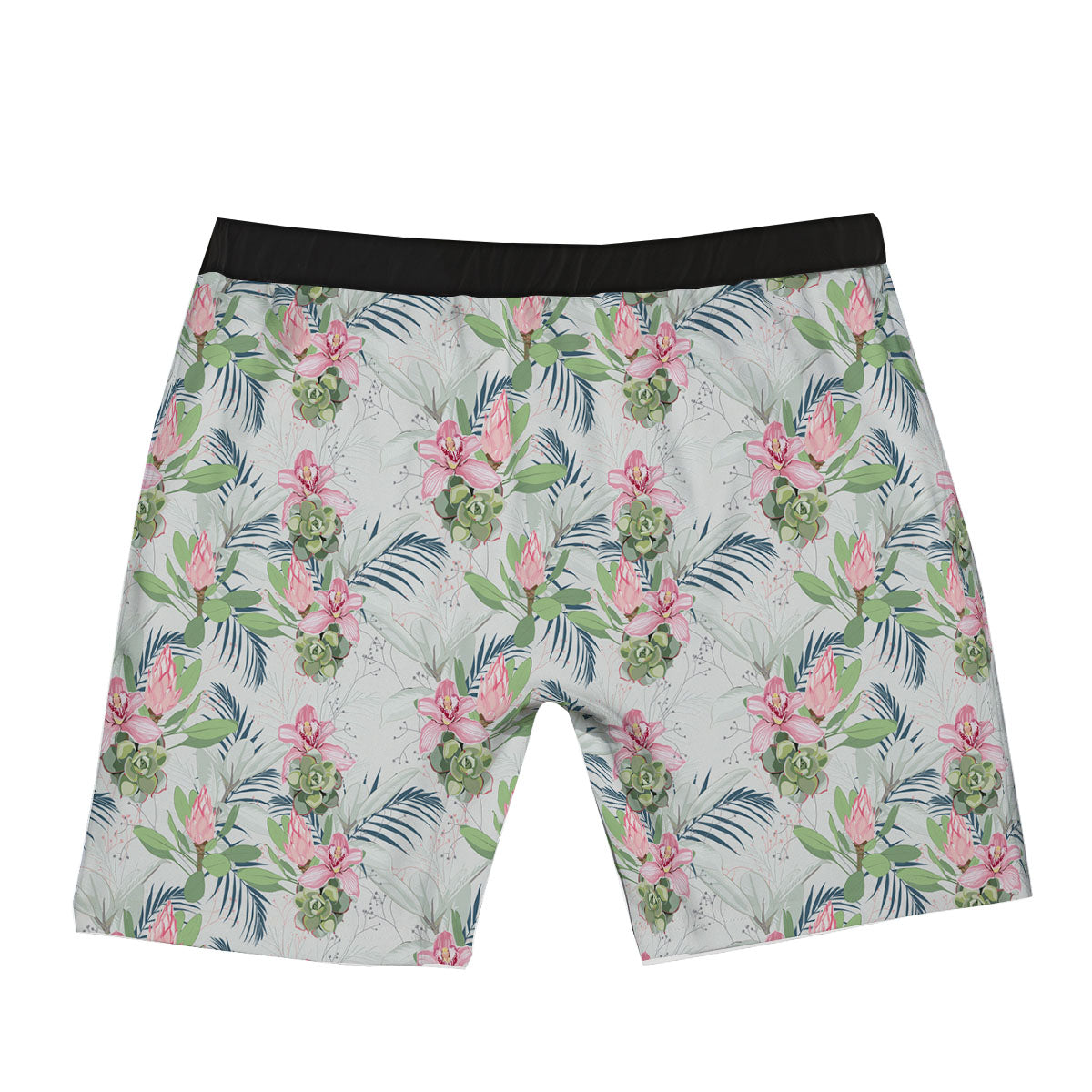 Protea Pink Print Pattern Boxer Briefs-grizzshop
