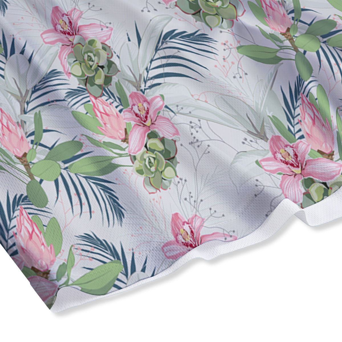 Protea Pink Print Pattern Mesh Shorts