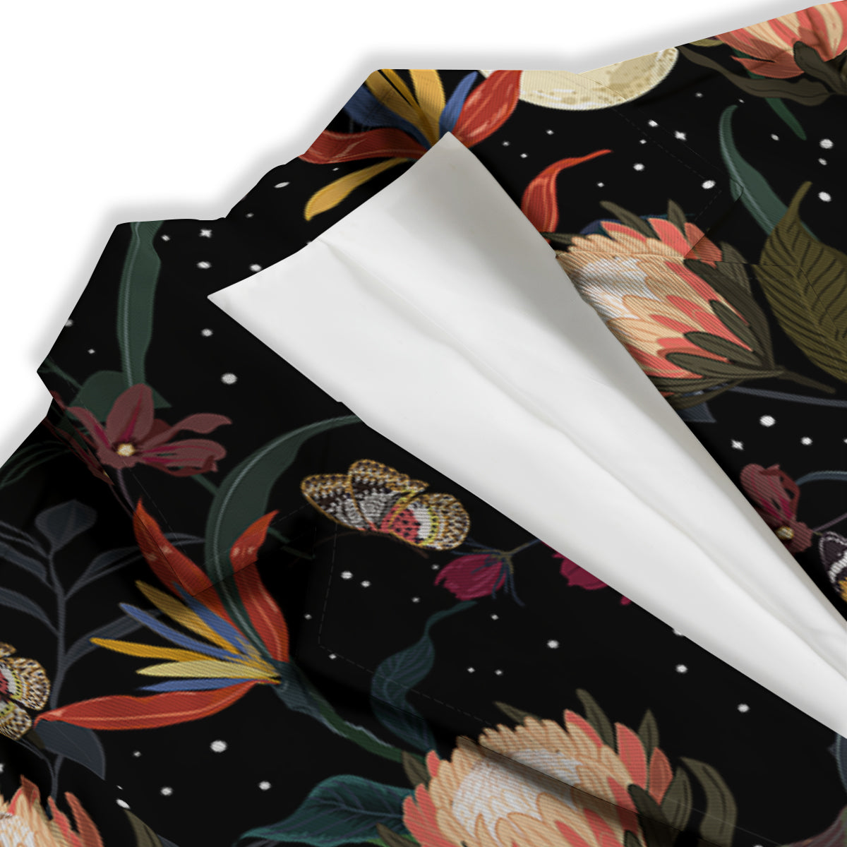 Protea Watercolor Print Pattern Women's Blazer-grizzshop