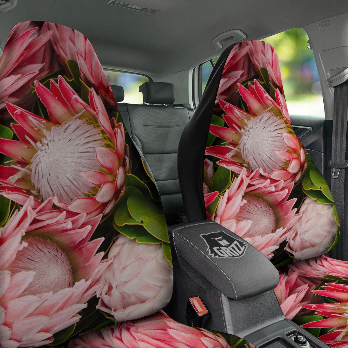 Proteas Bunches Print Car Seat Covers-grizzshop