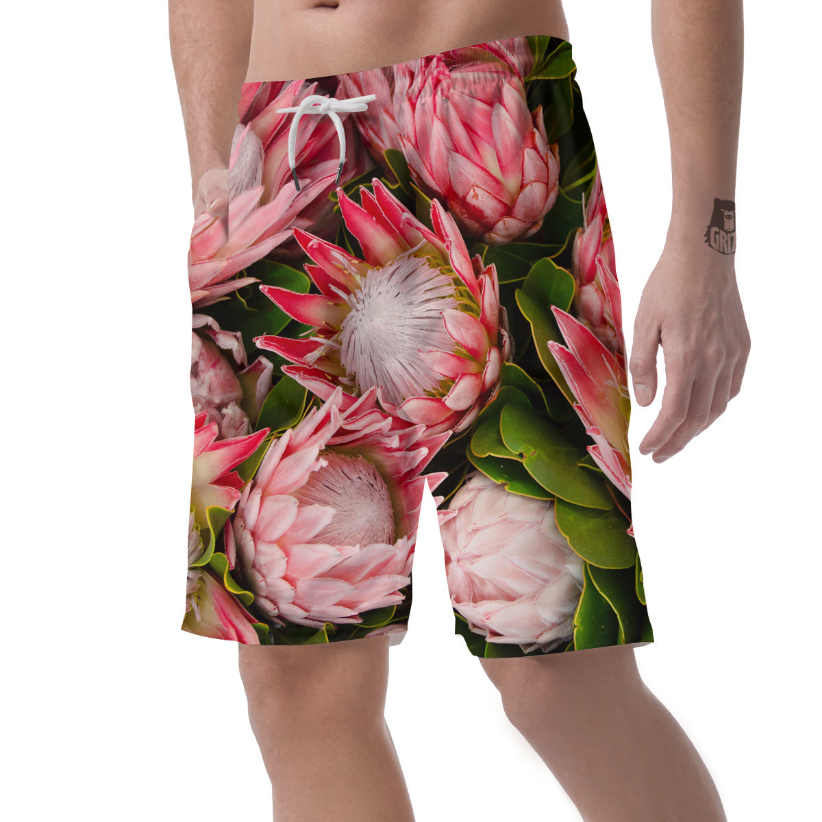 Proteas Bunches Print Men's Shorts-grizzshop