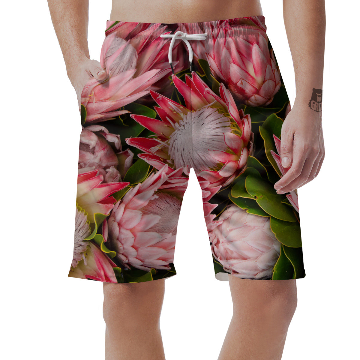Proteas Bunches Print Men's Shorts-grizzshop