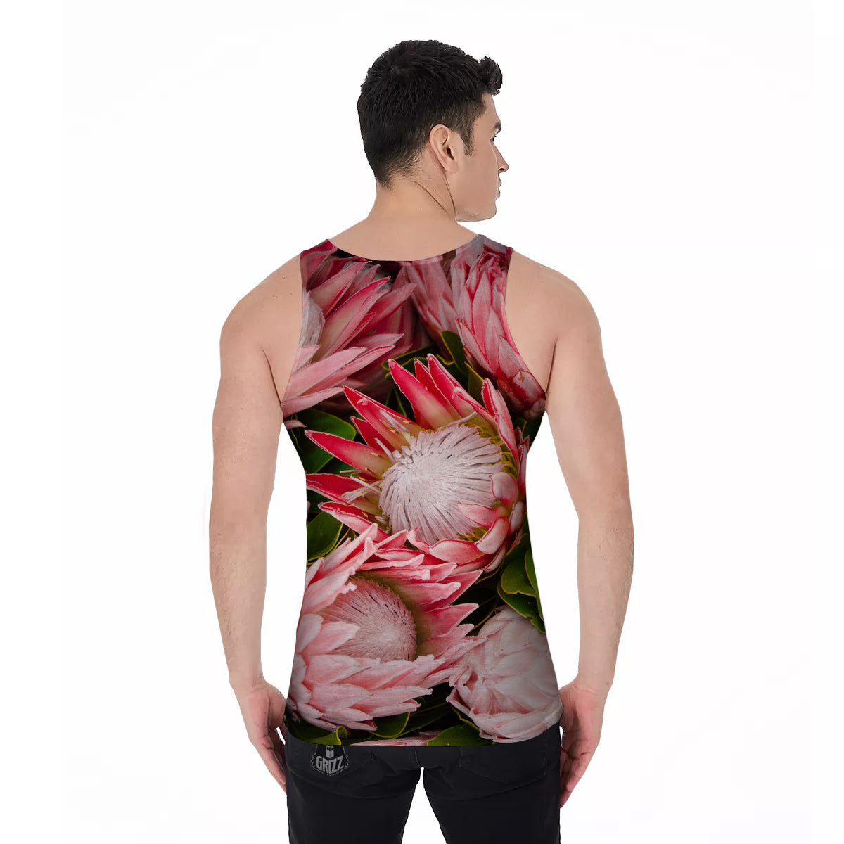 Proteas Bunches Print Men's Tank Top-grizzshop