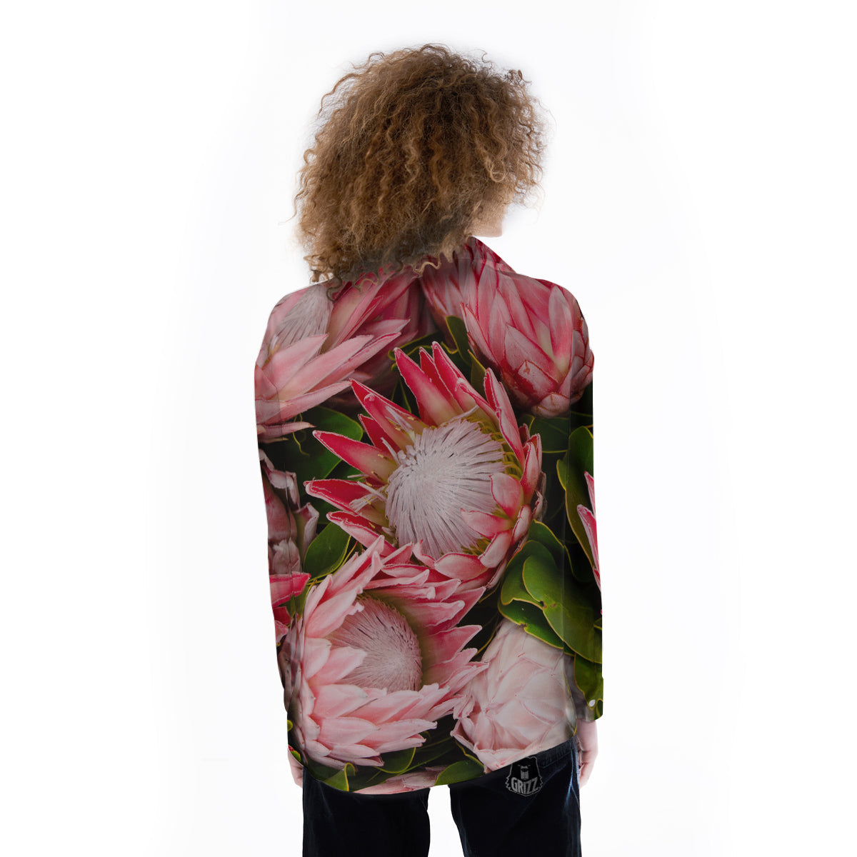 Proteas Bunches Print Women's Long Sleeve Shirts-grizzshop
