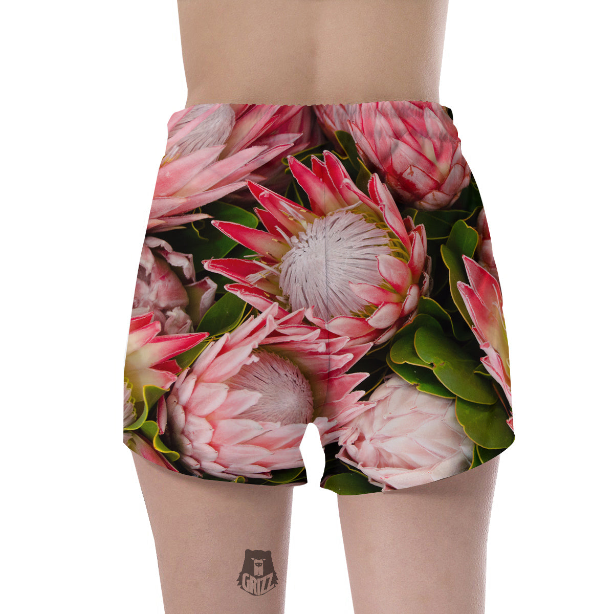 Proteas Bunches Print Women's Shorts-grizzshop