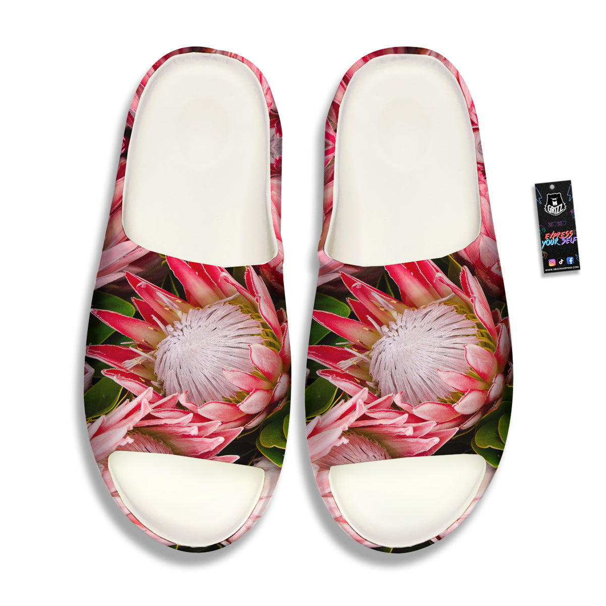 Proteas Bunches Print Sandals-grizzshop