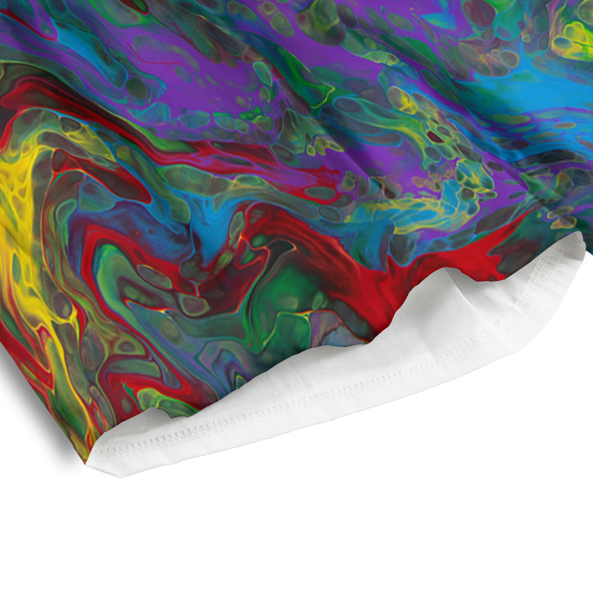 Psychedelic Abstract Print Men's Athletic Shorts