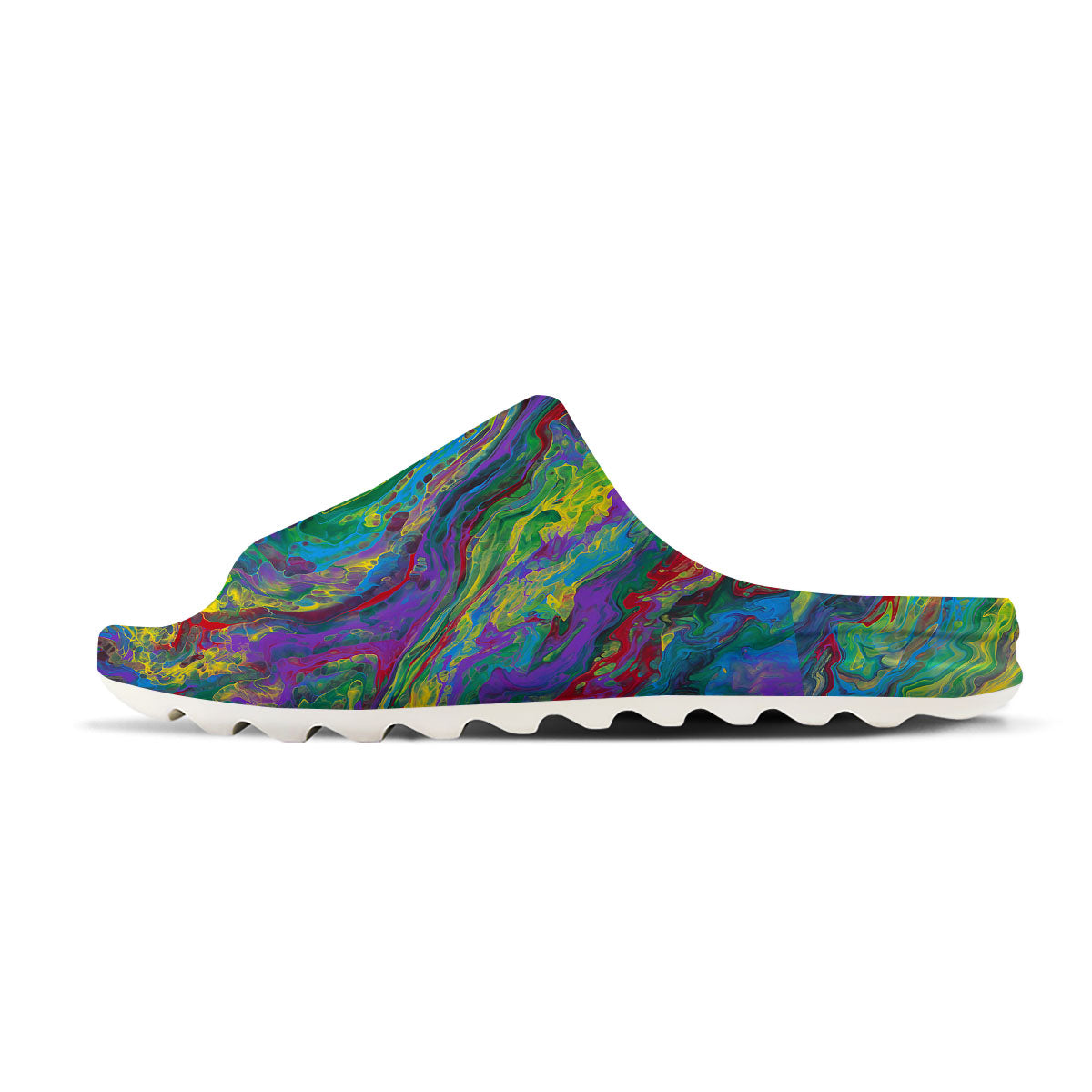 Psychedelic Abstract Print Sandals-grizzshop
