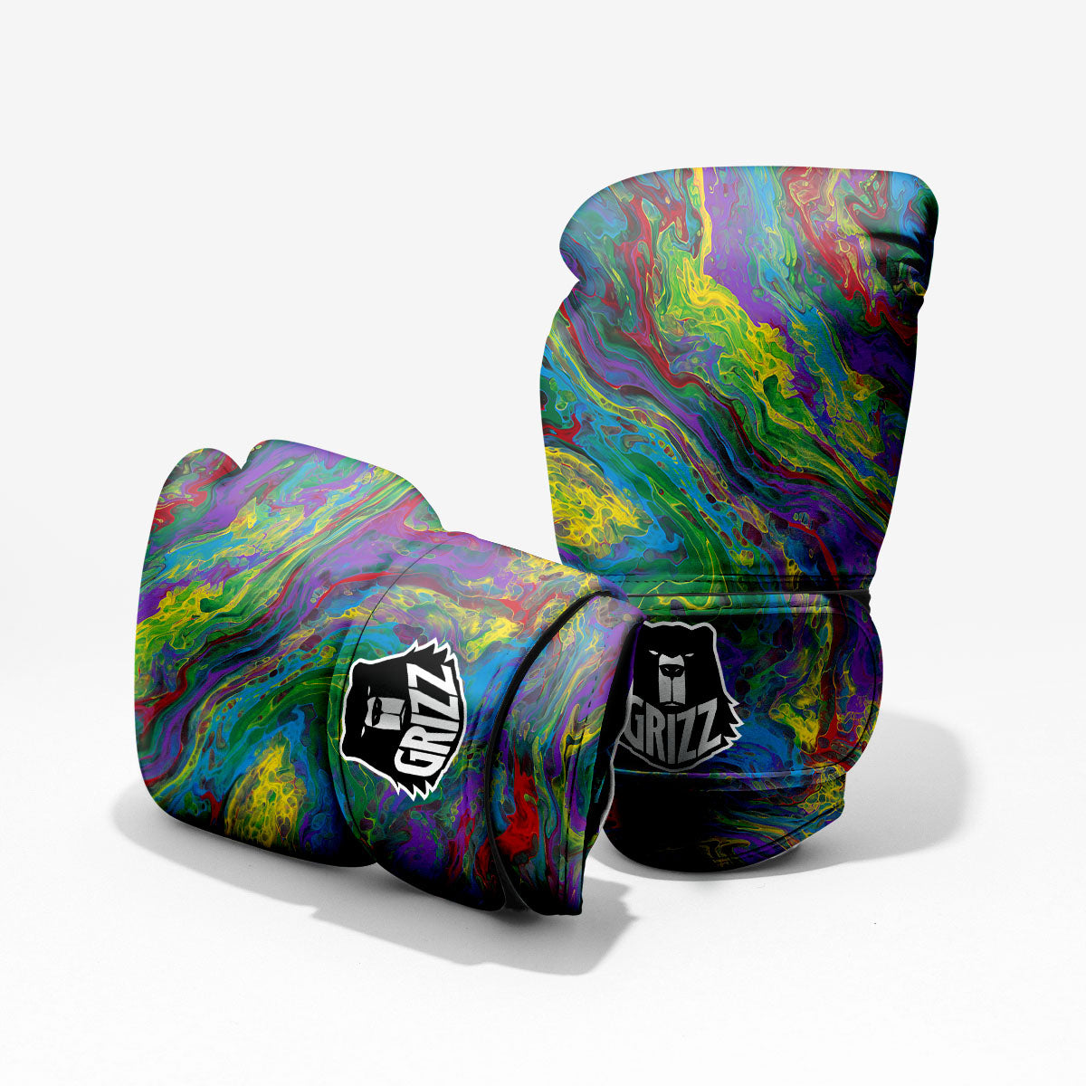 Psychedelic Abstract Print Pro Boxing Glove