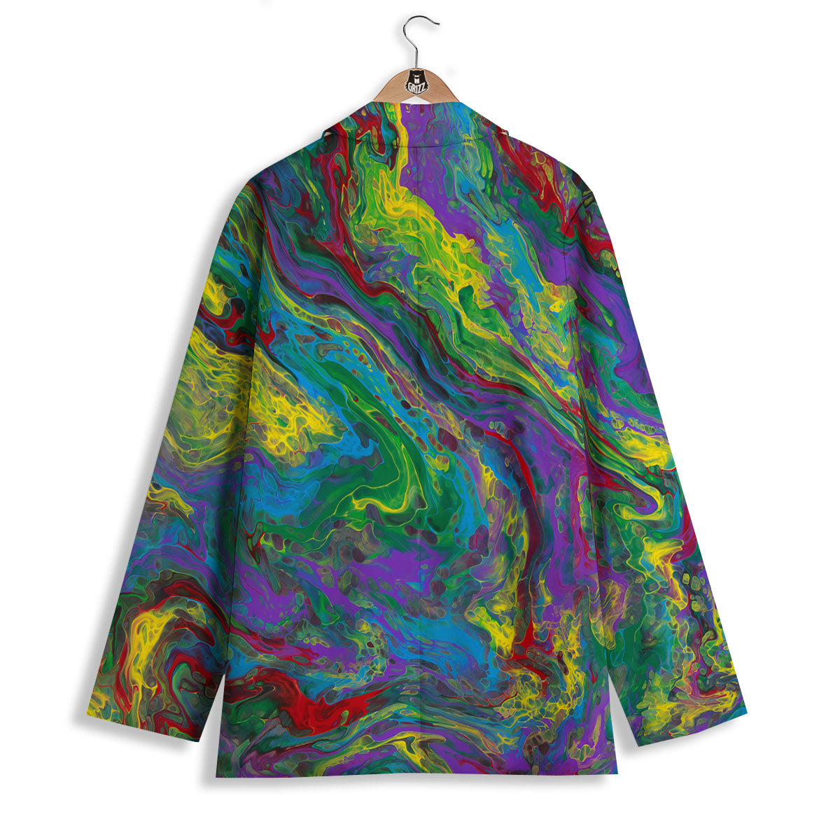 Psychedelic Abstract Print Women's Blazer-grizzshop