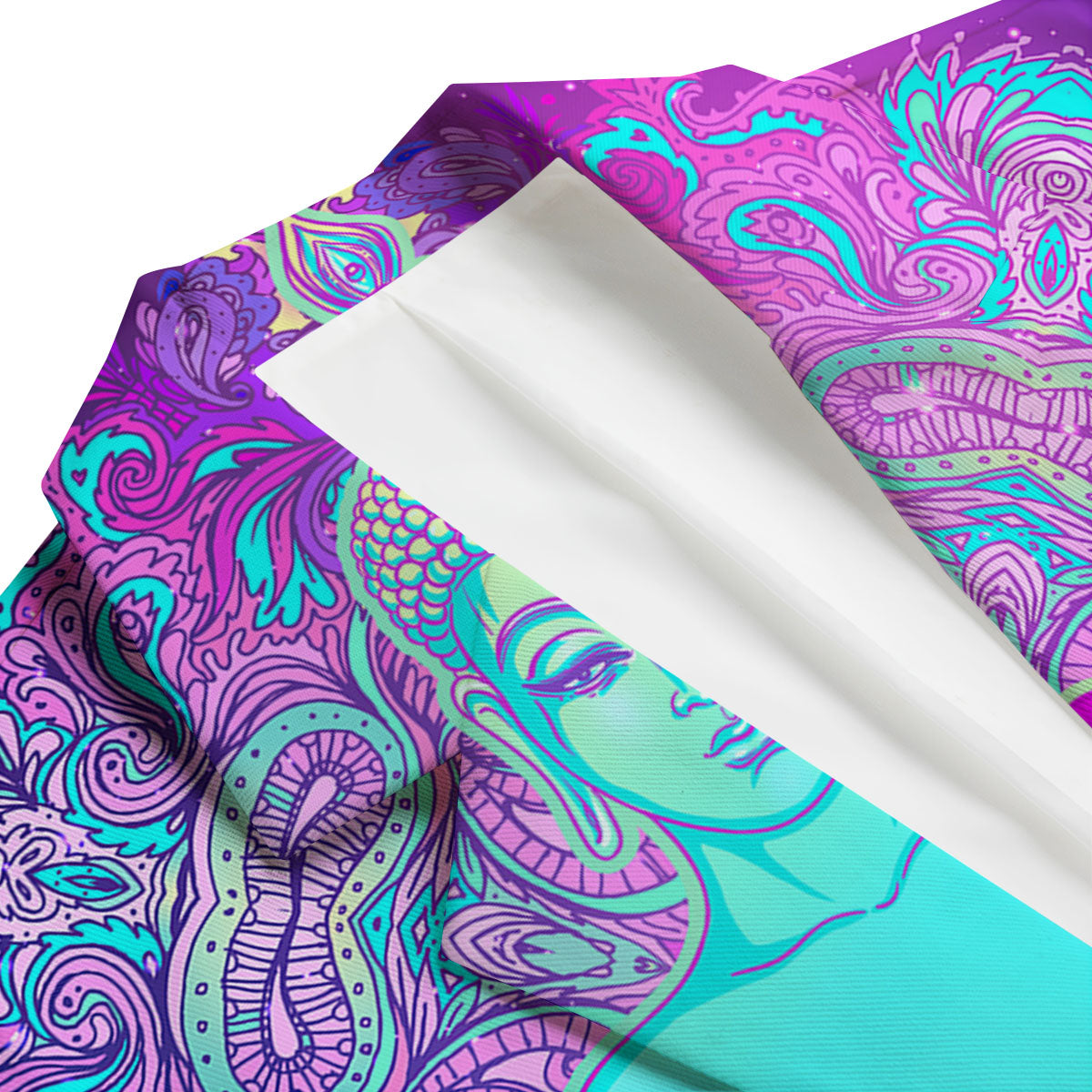 Psychedelic Buddha.jpg Men's Blazer-grizzshop