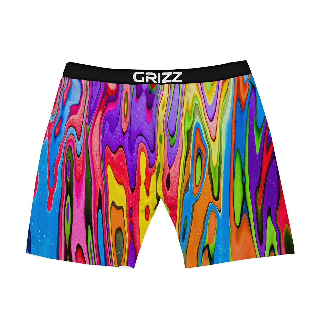 Psychedelic Colorful Print Boxer Briefs-grizzshop