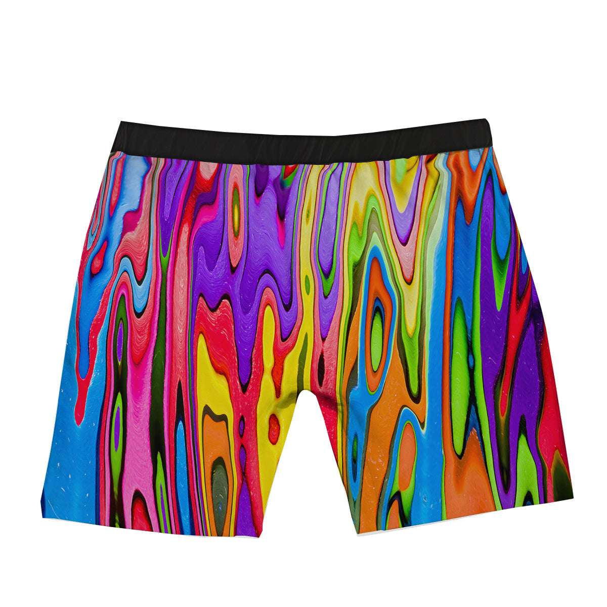 Psychedelic Colorful Print Boxer Briefs-grizzshop