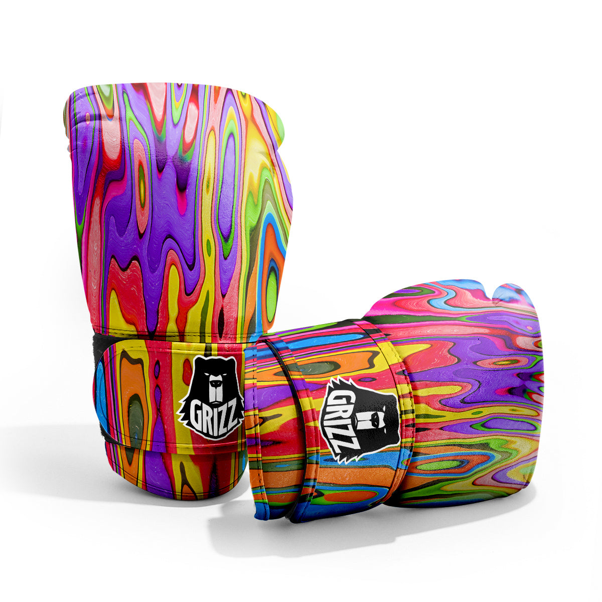 Psychedelic Colorful Print Pro Boxing Glove